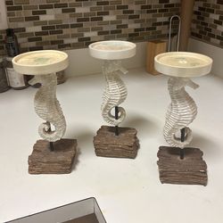 Sea Horse Decor Candle Stand