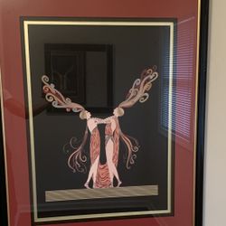 Erte Kiss Of Fire Picture Vintage 