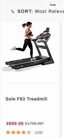 Sole F63 Treadmill – Like New – Condo Pickup (Bring Help)