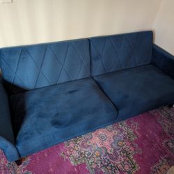 Blue Futon Couch