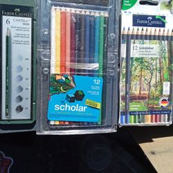 Taylor And Fiber Castell Sketching And Colored Pencils