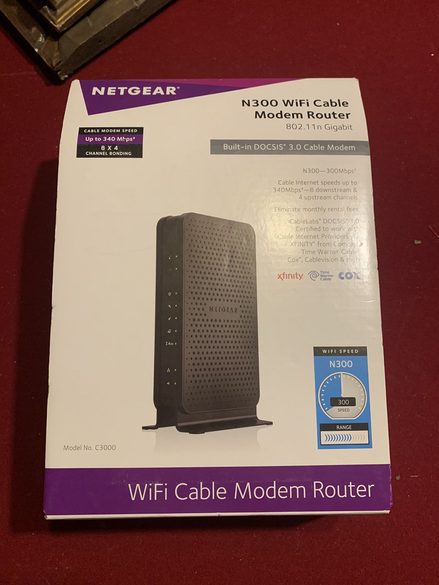 Netgear n300 wifi cable modem router