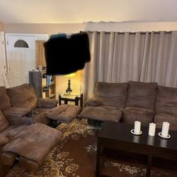 Reclining Couch And Love Seat Set (2 Pieces)