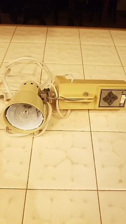 Vintage reading light for bed