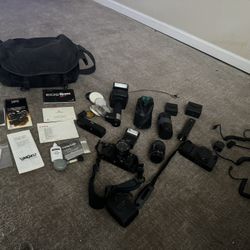 Cannon T50 and Cannon A-1 w/accessories