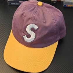 Supreme S Logo Hat Dusty Purple 