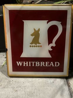 vintage Whitbread Brewery sign