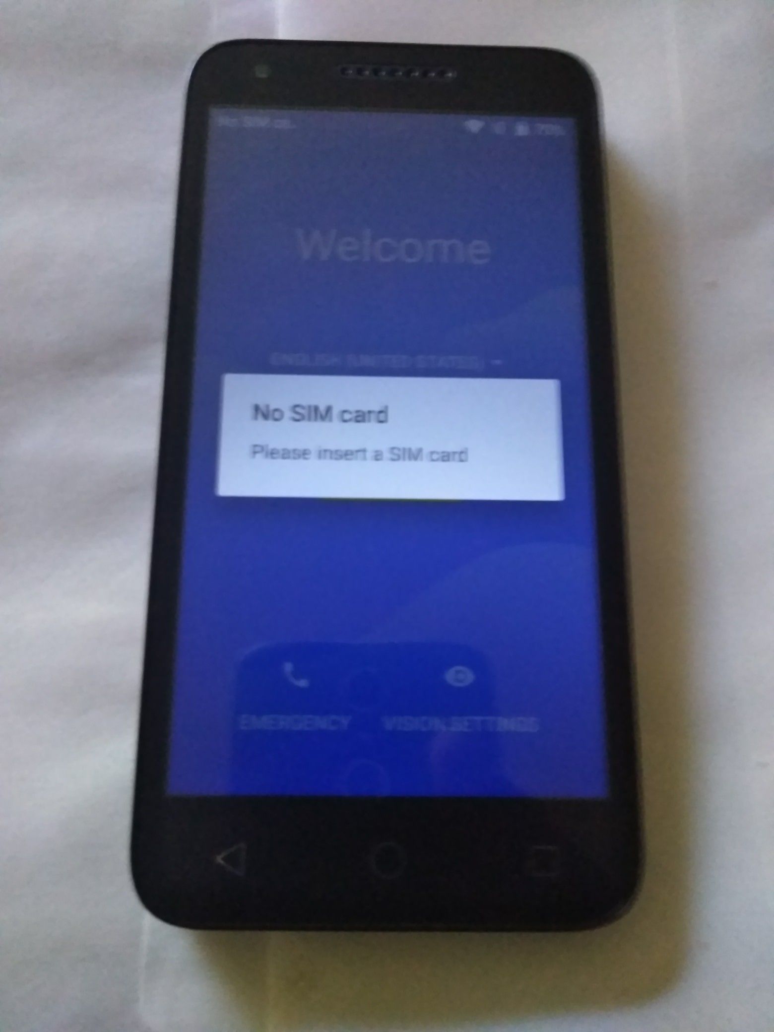 Google Locked Cricket Alcatel Verso