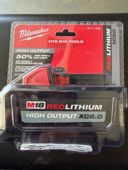 Milwaukee battery 6.0 high output xc6.0