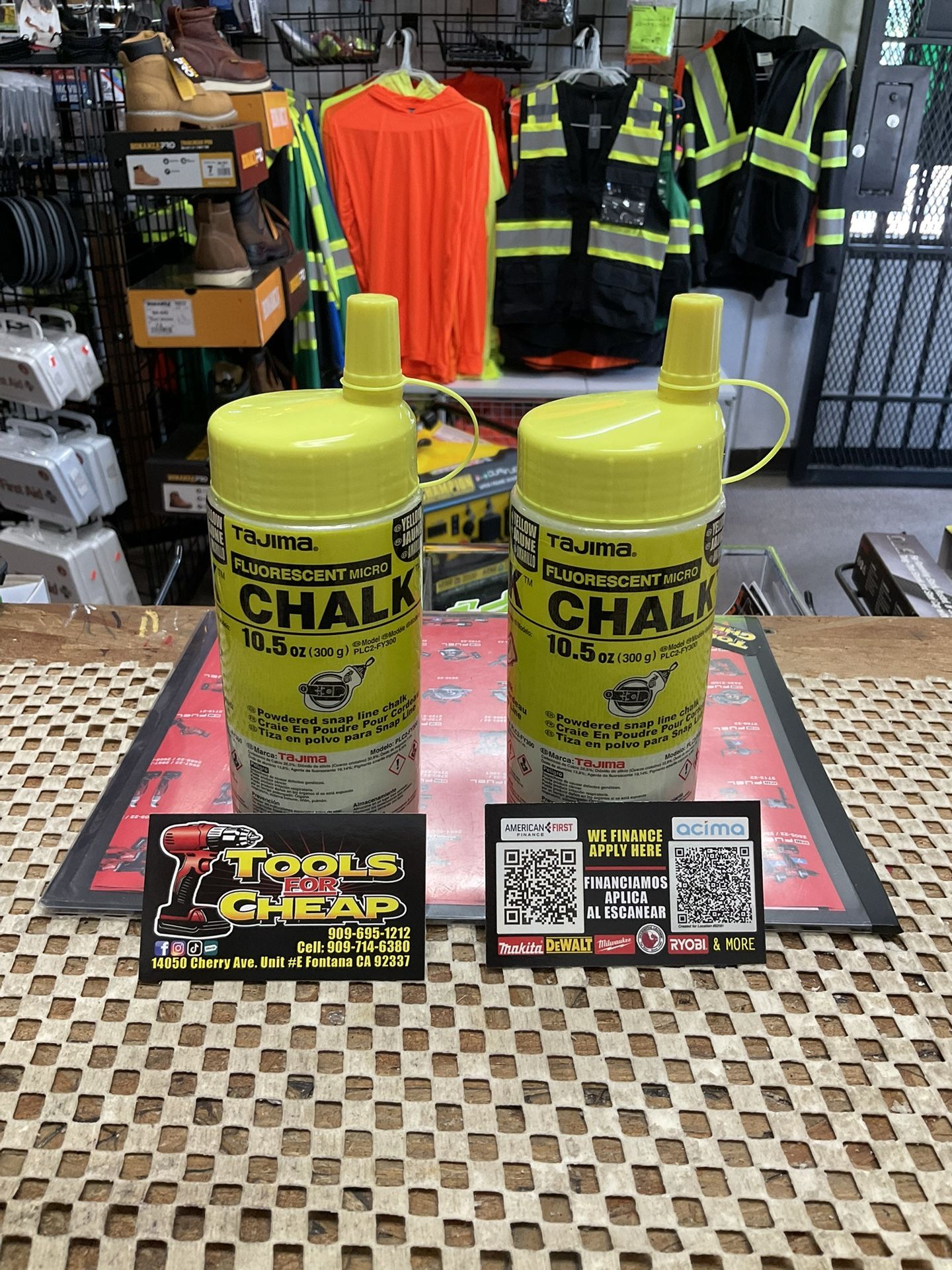 TAJIMA Fluorescent Micro Yellow Chalk Powder- $15 EACH