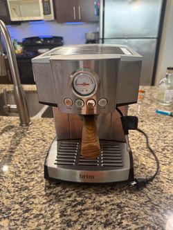 Brim 15-Bar Espresso Machine with Steam Wand