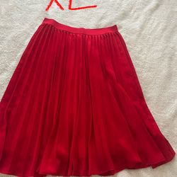 Red Skirt Size Extra Large 