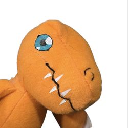 2002 Toei Animation Digimon Agumon #1 Plush 5" Mini Dragon Dinosaur Monster
