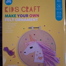 NEW Kids Craft Kit Make Your Own Unicorn Felt Ornament