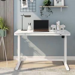 Standing desk with adjustable electric height