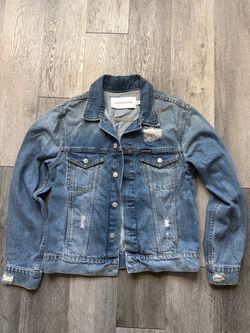 Calvin Klein Jeans Distressed Denim Jacket