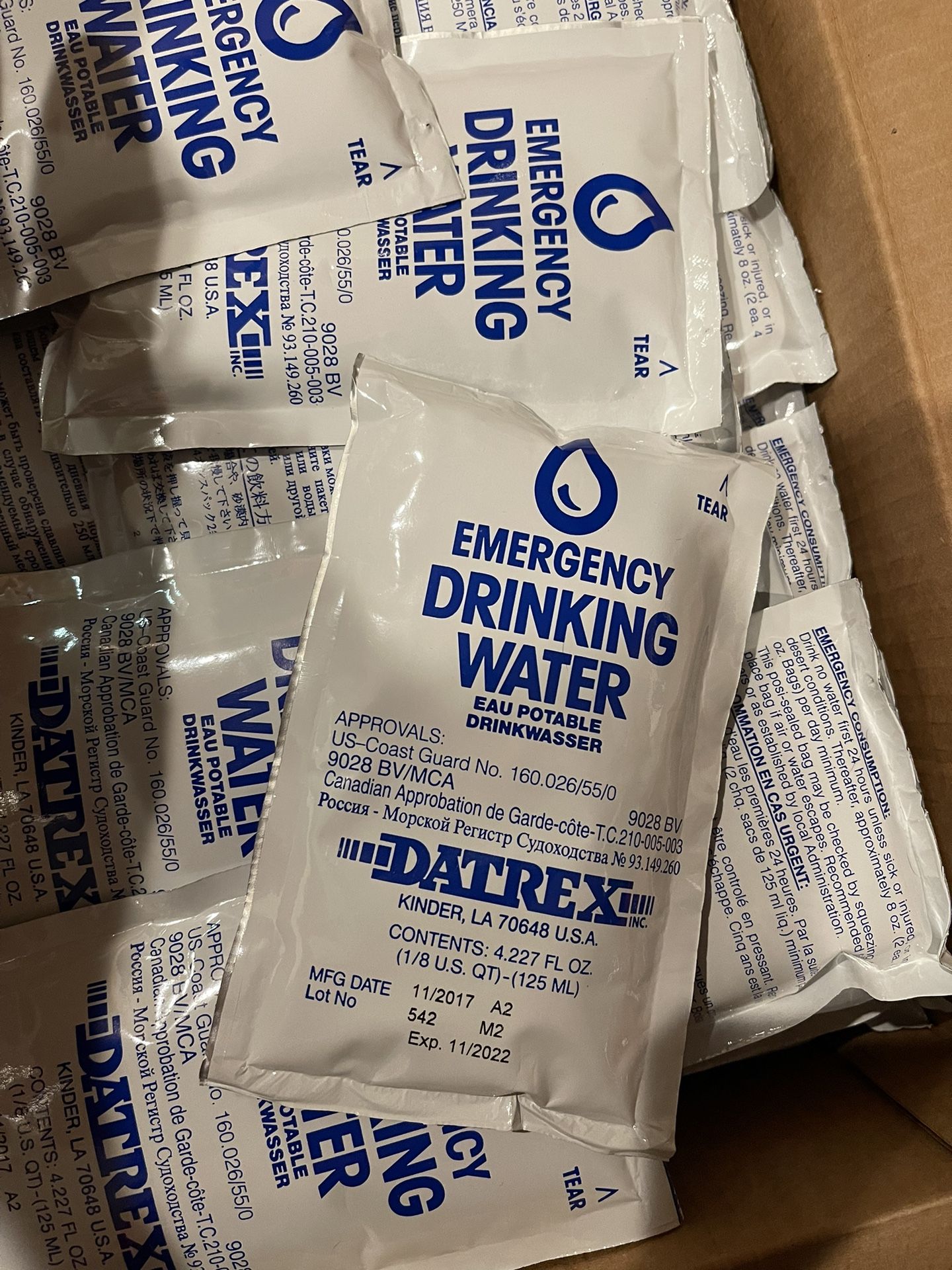 Emergency Drinking Water Supply