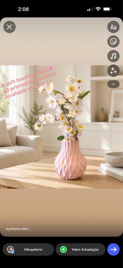 Pink Wave Vase – Modern 3D Printed Home Decor