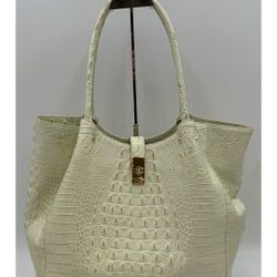 Brahmin Mallory Croc - Embossed Crystal Melbourne Leather Purse 