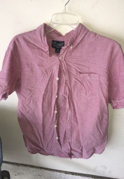 Pink collared shirt