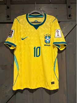 Neymar Jr Brazil 2026 WC home jersey size L & XL