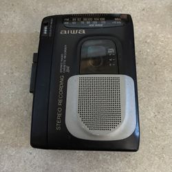 AIWA HS-JS145W AM/FM Cassette Player Built In Speaker Recorder