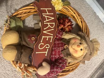 Fall Harvest Basket Decoration