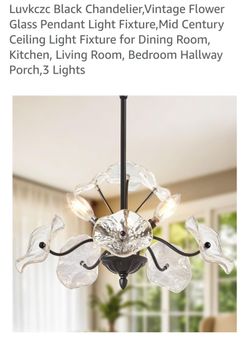 Vintage Black Chandelier