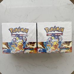 Pokémon Scarlet & Violet Surging Sparks Booster Boxes – Sealed (2 Available)