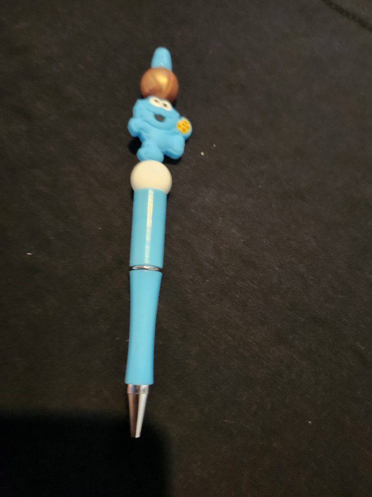 Cookie Monster Beaded Pen 
