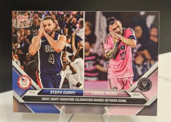 Topps Now Curry / Messi Night Night Celly