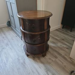Antique Round Side Table 