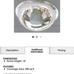 Full Dome Safety Mirror -Brand New 