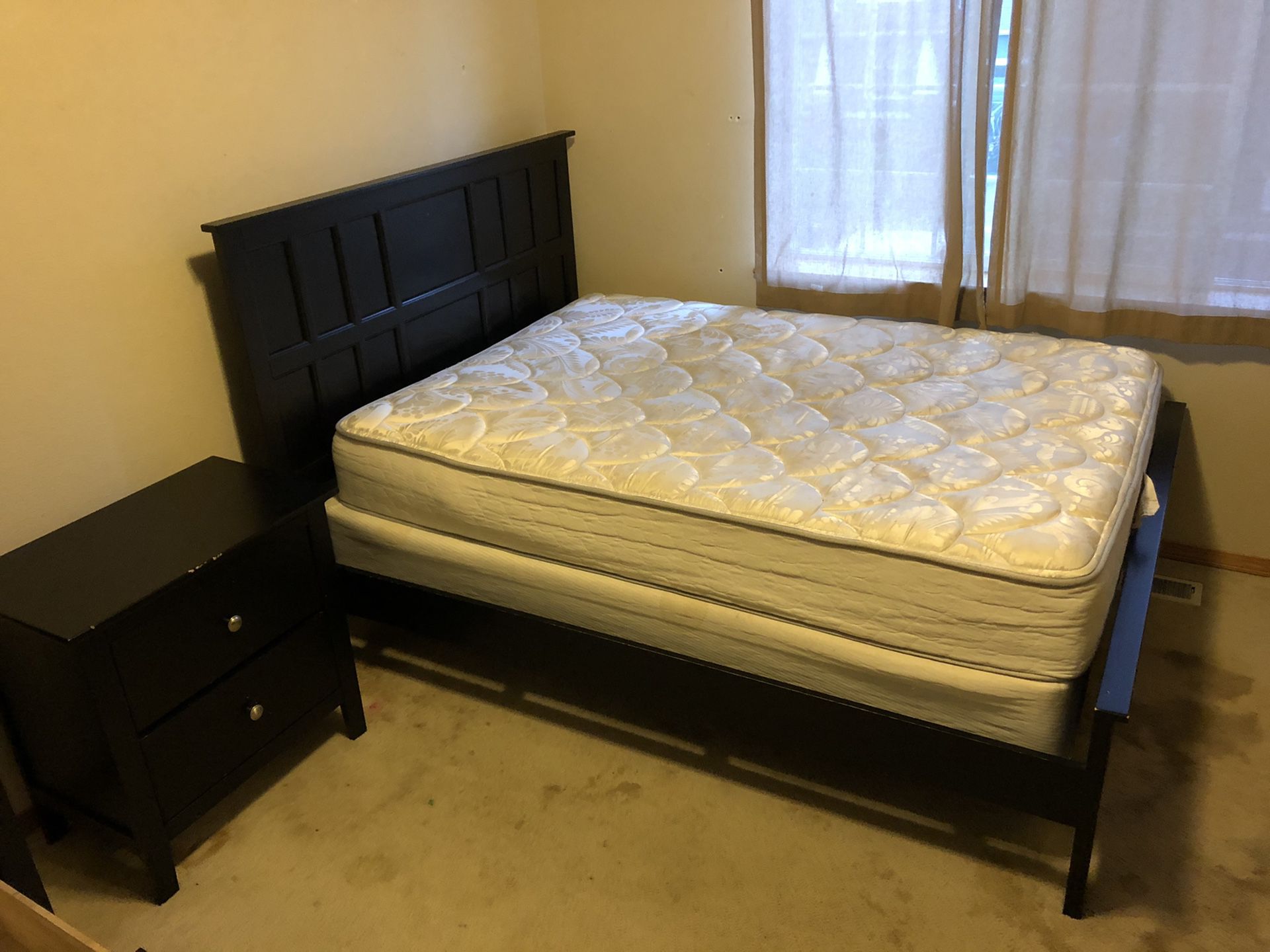 Full size bedroom set black