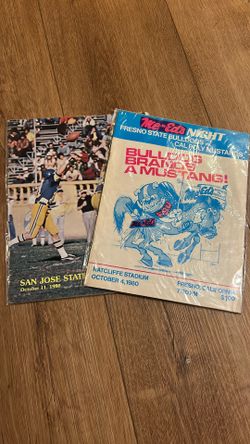 Fresno State Football Programs October 1980 Vintage