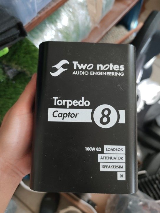 Two Notes Torpedo Captor 8 Ohms load box suhr uad universal audio