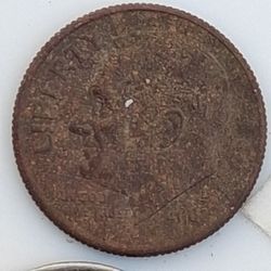 Dark Brown  Dime Coins 