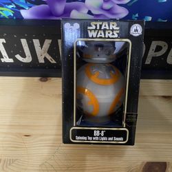 Disney Parks Star Wars BB-8 spinning top with lights and sounds NEW SEALED