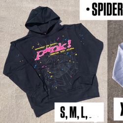Spider Logo Pink Hoodie