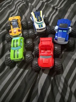 Lot Of 5 2025 Blaze And The Monster Machines Diecast Toy Vehicles