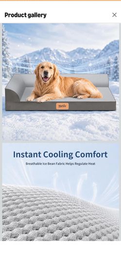 Cooling memory foam Orthopedic Large Dog Bed