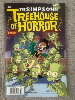 The Simpsons Treehouse of Horror 21 Bongo Comics 2015 Rare Newsstand Variant HTF