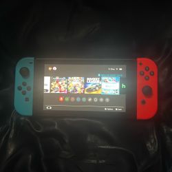 nintendo switch with 3 games