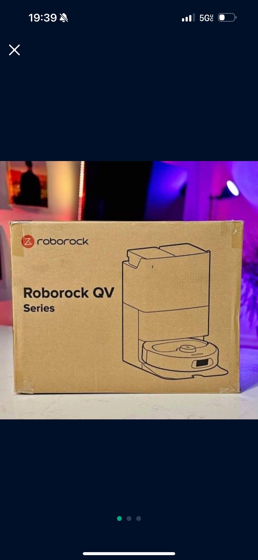 Roborock QV35a robot vacuum. New!