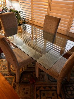 Dining table with four chairs