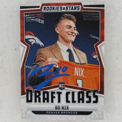 Bo Nix On Card Auto (Read Description For Details)