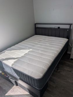 Full bed frame and Mattress