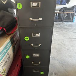 Metal 4 Drawer Filing Cabinet