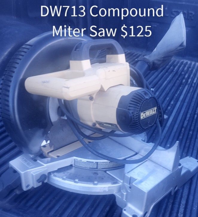 DeWalt 10" Compound Miter Saw and RYOBE 10" Table Saw