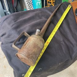 Antique Steam Engine Railroad Oil Can B & O Baltimore And 